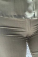 Cameltoe close up in tight pants
